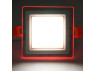 LED panel Radiance Lemanso 9W 720Lm 4500K + red 85-265V/LM1039 square + glass