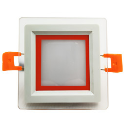 LED panel Radiance Lemanso 9W 720Lm 4500K + red 85-265V/LM1039 square + glass