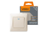 Single-button switch with backlight, cream VIDEX BINERA