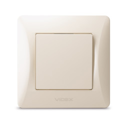 Single-button switch, cream VIDEX BINERA