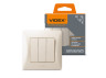 Three-button switch, cream VIDEX BINERA