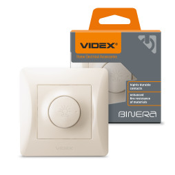 Dimmer 600W, cream VIDEX BINERA