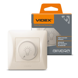 LED dimmer 200W, cream VIDEX BINERA