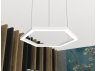 LED pendant, ceiling lamp "Hexagon" 220V 108W 13000Lm 6000k 500*6 external driver LEDUA