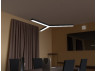 LED pendant, ceiling lamp "Y" 220V 86W 5400Lm 6000k 500*500*500 black housing LEDUA