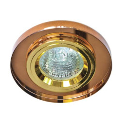 Built-in lamp Feron 8060-2 under the lamp brown gold