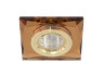 Built-in luminaire Feron 8150-2 under the lamp brown gold