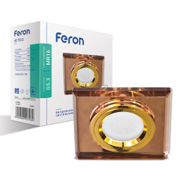 Built-in lamp Feron 8170-2 under the lamp brown gold