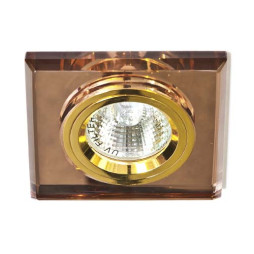 Built-in lamp Feron 8170-2 under the lamp brown gold