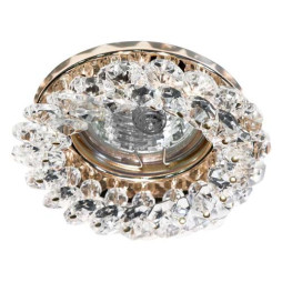 Built-in luminaire Feron CD4141 under the lamp transparent gold