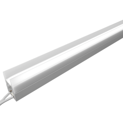 LED lamp for glass shelves "N4-4-600" 600mm 12V 6W 600lm COB 6000K white light, white wire 2m LEDUA