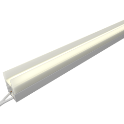 LED lamp for glass shelves "N4-4-800" 800mm 12V 8W 800lm COB 4500K neutral white light, white wire 2m LEDUA