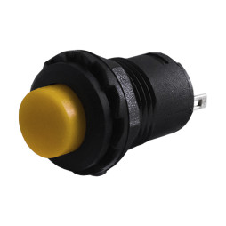 Round button yellow with latch ON-OFF/DS-228 LEDUA