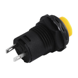 Round button yellow with latch ON-OFF/DS-228 LEDUA