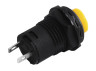 Round button yellow with latch ON-OFF/DS-228 LEDUA