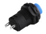 Round button blue with latch ON-OFF/DS-228 LEDUA