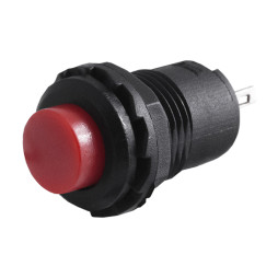 Button round red with latch ON-OFF/DS-228 LEDUA