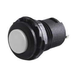 Round white button with latch ON-OFF/DS-228 LEDUA