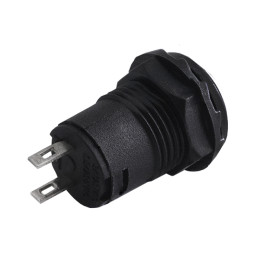 Round white button with latch ON-OFF/DS-228 LEDUA