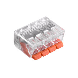 Connector terminal 221-104, 4-pin 0.14-4.00mmІ 32A/450V