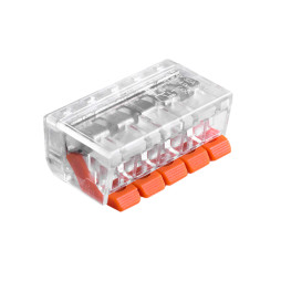 Connector terminal 221-105, 5-pin 0.14-4.00mmІ 32A/450V