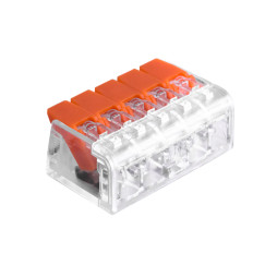 Connector terminal 221-105, 5-pin 0.14-4.00mmІ 32A/450V