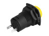 Yellow square button with ON-OFF latch/DS-226 LEDUA