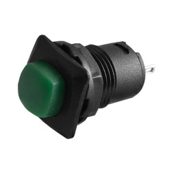 Green square button with ON-OFF latch/DS-226 LEDUA