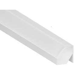 Aluminum profile for LED strip AL-74 2 meters white corner LEDUA