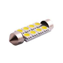 LED car lamp S85-41mm-8smd 5050 white 12V LEDUA