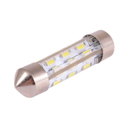 LED car lamp S85-39mm-24smd silicone 3014 white 12V LEDUA