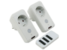 Two single remote sockets with remote control LM685 Lemanso