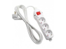 Extension cable "Kumir" 3 sockets 3m with grounding with button/ LMK72018 protection for children, max 2500W Lemanso