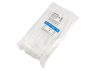 Cable ties with ring 150x4mm white 100pcs LMA2730 Lemanso