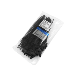 Cable ties with ring 150x4mm black 100pcs LMA2734 Lemanso