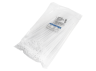 Cable ties with ring 200x5mm white 100pcs LMA2733 Lemanso