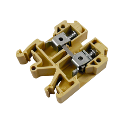 SAK-10mm terminal block for DIN rail yellow LMA2697 Lemanso