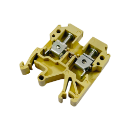 Terminal block SAK-6mm on DIN-rail yellow LMA2696 Lemanso