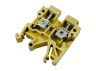 Terminal block SAK-6mm on DIN-rail yellow LMA2696 Lemanso