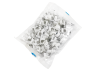 Cable clip round white 7mm 100pcs LMA014 Lemanso