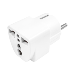 Universal network adapter England (Euro with grounding), white (2-0168) TCOM