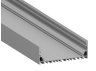 Aluminum profile for LED strip AL-24-2 2 meters anodized surface-mounted suspended without diffuser LEDUA
