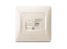 Single CAT3 telephone socket, cream VIDEX BINERA