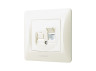 Single CAT3 telephone socket, cream VIDEX BINERA