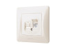 Single CAT6 computer socket, cream VIDEX BINERA