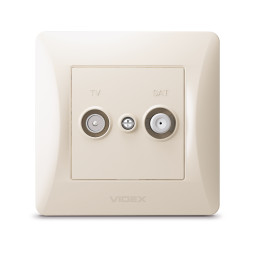TV+SAT terminal socket cream VIDEX BINERA