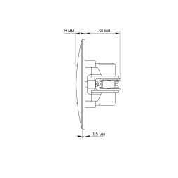 USB-A + USB-C PD20W socket cream VIDEX BINERA
