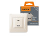 USB-A + USB-C PD20W socket cream VIDEX BINERA