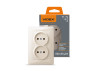 Double socket cream VIDEX BINERA