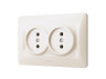 Double socket cream VIDEX BINERA